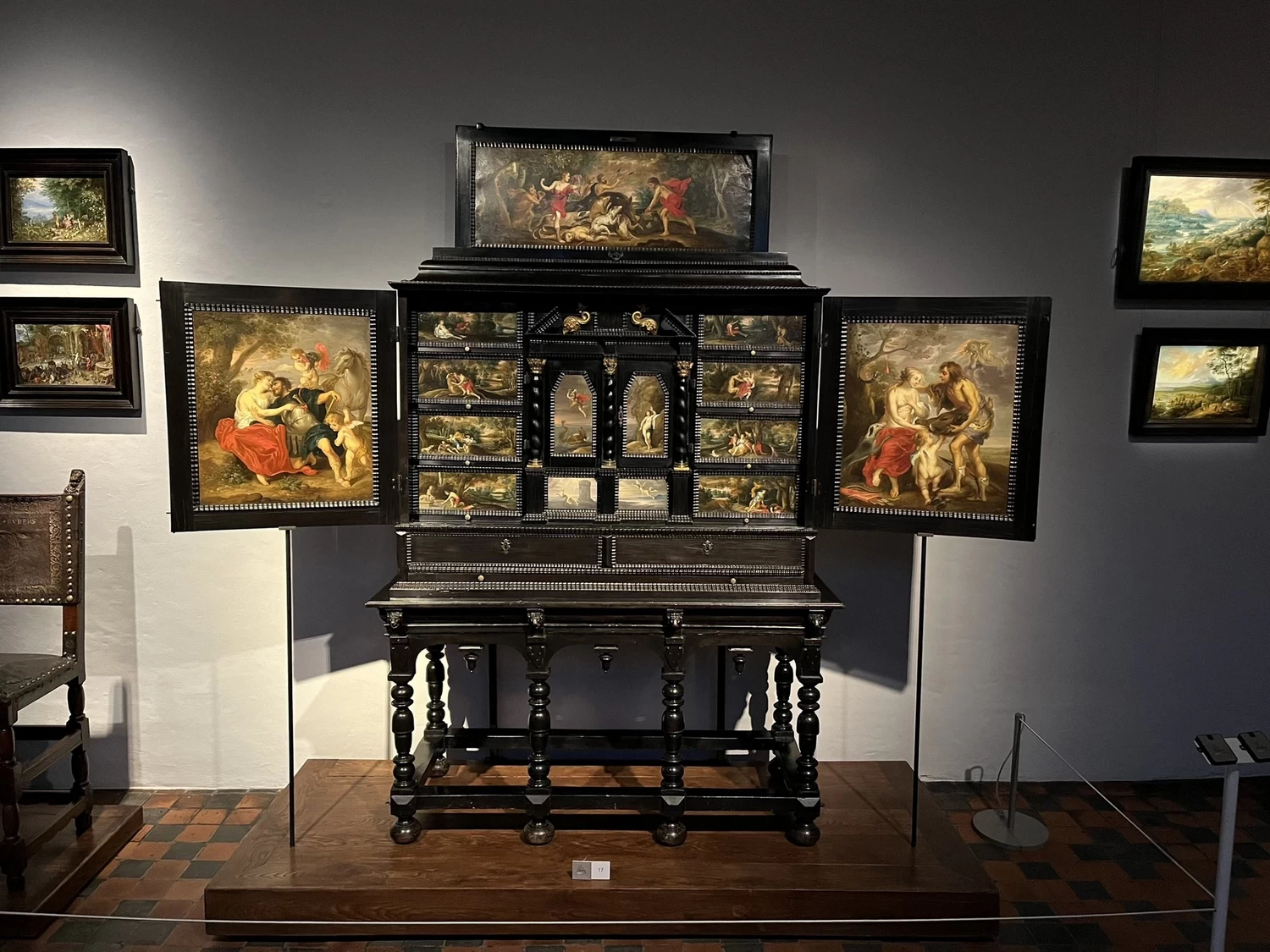 Cabinet d'arte con la caccia al cinghiale caledoniano - Collectie Stad Antwerpen, Rubenshuis 1